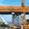 Obr. 11 – Celkový pohled na bednění mostu