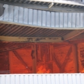 Obr. 3 – Zkušební vzorky v požárním úseku ve 30. minutě požáru