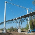 Obr. 13 – Pohľad na oceľovú konštrukciu mosta
