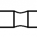 Obr. 2 – Lineární tupý spoj mezi tabulemi skla