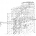 Obr. 1 – Priestorové zobrazenie nadzemnej časti konštrukcie