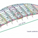 Model ocelové konstrukce z Tekla Structures