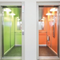 Schindler výtahy v pastelových barvách