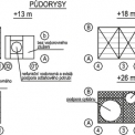 Obr. 7 – Půdorysy konstrukce odtahového potrubí