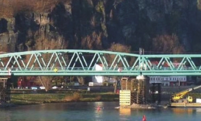 Rekonstrukce železničního mostu přes Labe na trati Děčín – Jedlová – výroba a montáž ocelové konstrukce