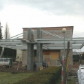 Dokončená OK hlavní střechy nad vstupem, PK Bartoněk, Brno