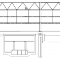 Obr. 3 – Zjednodušený řez – návaznost metra na konstrukci objektu.