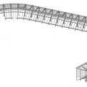 Obr. 5 – Prostorový model tribuny
