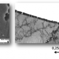 Mikroskopická zvětšenina tvorby vrstvy (SurTec 540)