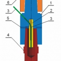 Obr. 3 – Schéma technického řešení adaptéru pro upevnění elektrody [5]