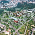 Vizualizace areálu brněnského kampusu v Bohunicích