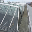 Kompozitní rošty MEA na obslužné lávce na střeše Hlavního nádraží v Praze