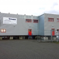 1. Smontování modulové administrativní budovy v holandském depu Touaxu v Moerdijku.