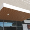 Kovový lištový podhled LINA a atypický trapézový podhled a obklad – výroba a montáž