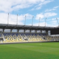 Fotbalový stadion FC DAC 1904 Dunajská Streda s kapacitou 13 000 diváků a náklady blížícími se 22 miliónům eur splňuje UEFA limity pro mezinárodní i reprezentační zápasy.