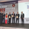 Předání ceny Award of Excellence za stavbu Trojského mostu v soutěži European Steel Design Awards 2015 v Istanbulu