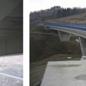 Obr. 4 – Spriahnutý diaľničný most s dvomi komorovými nosníkmi