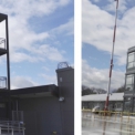 Obr. 1 – Vícepodlažní modulární stavba z kontejnerů (objekt občanské vybavenosti na letišti Tegel [1])