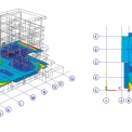 Ukázky modelování – 3D model a 2D model stropní desky