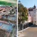 Obr. 7 – Poznatky z prohlídek ocelových mostů: vlevo – koroze mostin „Zorés“; vpravo – příklad historického mostu po rekonstrukci
