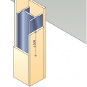 Schéma aplikace obkladu na ocelový sloup