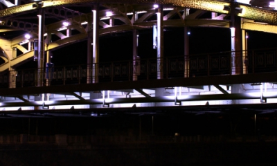 Most Miloše Sýkory v Ostravě se dočkal nového unikátního nasvícení