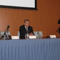 Ing. Milan Zápotocký (zcela vpravo), výkonný ředitel ČKLOP, hovořil o činnosti České komory lehkých obvodových plašťů.