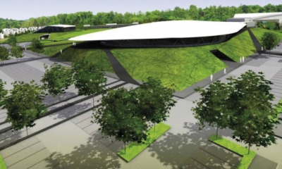 Budoucí sportoviště Opavy – objekty součástí terénu