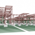 Model konstrukce v aplikaci Revit Structure, Gallagher Hall, University of California