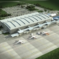 Pohled z letištní části – vizualizace (generální projektant AGA – Letiště, s. r. o.) - vizualizace: AGA – Letiště, s. r. o
