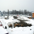 Příprava stavební jámy – leden 2009 (foto: archiv letiště)