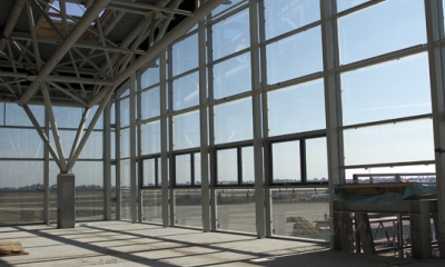 Stěžajné práce nového terminálu – zakladanie, nosná a strešná konštrukcia