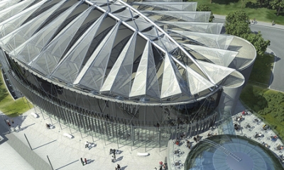 Výstavba Kongresového centra ve Zlíně finišuje