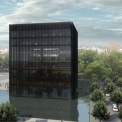 Vizualizace nové budovy Moravskoslezské vědecké knihovny