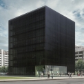 Vizualizace nové budovy Moravskoslezské vědecké knihovny
