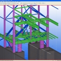 Základové konstrukce kmenárny – model Tekla Structures
