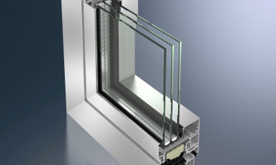 První hliníkový okenní systém s hodnotami tepelné izolace na úrovni pasivních domů Schüco AWS 90.SI+