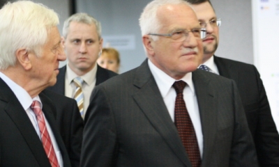 Prezident Václav Klaus zavítal na Stavební veletrhy
