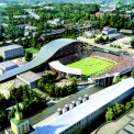Model stadionu Shinnik ve městě Jaroslavl