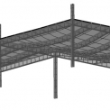Obr. 3 – Deformovaný tvar stropu při výpočtu programem VULCAN