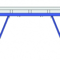 Obr. 19 – Základný tvar rovinného, neskôr priestorového modelu konštrukcie