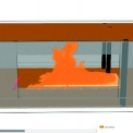 Obr. 3c – Simulace šíření požáru v programu FDS