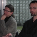 Na snímku zleva Pavel Šmelhaus (Atelier ARS sro.) a Lubomír Krov (ČVUT).